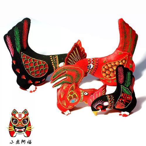 小虎阿福純手工藝品 立體子母雞擺件中的匠心與傳統(tǒng)